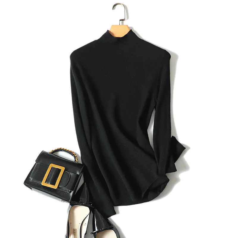 2020 Women's Classic Cashmere Turtleneck Sweater